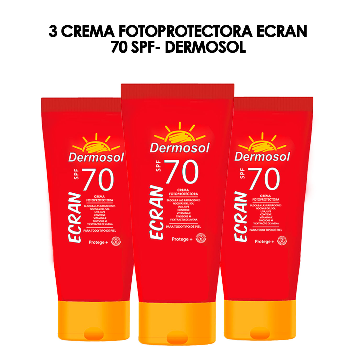 3 Crema Foto Protectora Ecran 70 SPF- Dermosol
