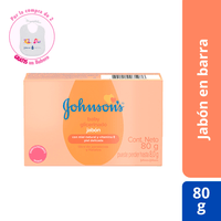 Jabón en Barra Johnson's Baby Glicerinado Piel Delicada 80g