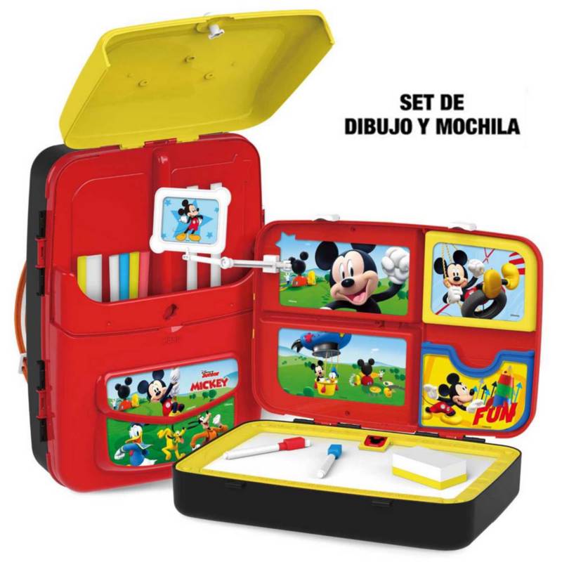 Set De Dibujo Y Mochila De Mickey Mouse Disney