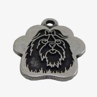 Placa de Identificación para Perros Maltés Vintage