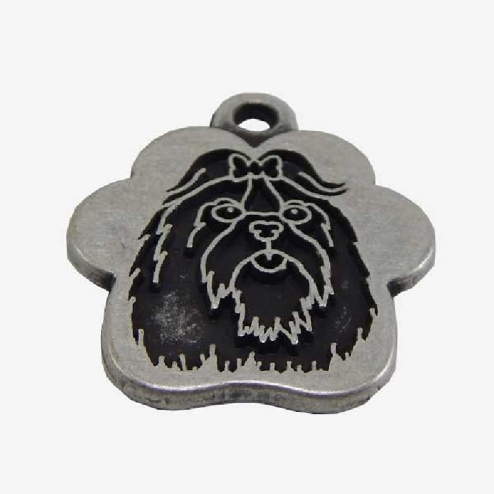 Placa de Identificación para Perros Maltés Vintage