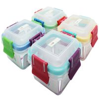Táper Hermético KEEP PP Cuadrado 380ml (Modelos Aleatorios)