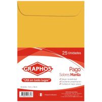 Sobre Manila GRAPHOS Pago 75g Paquete 25un