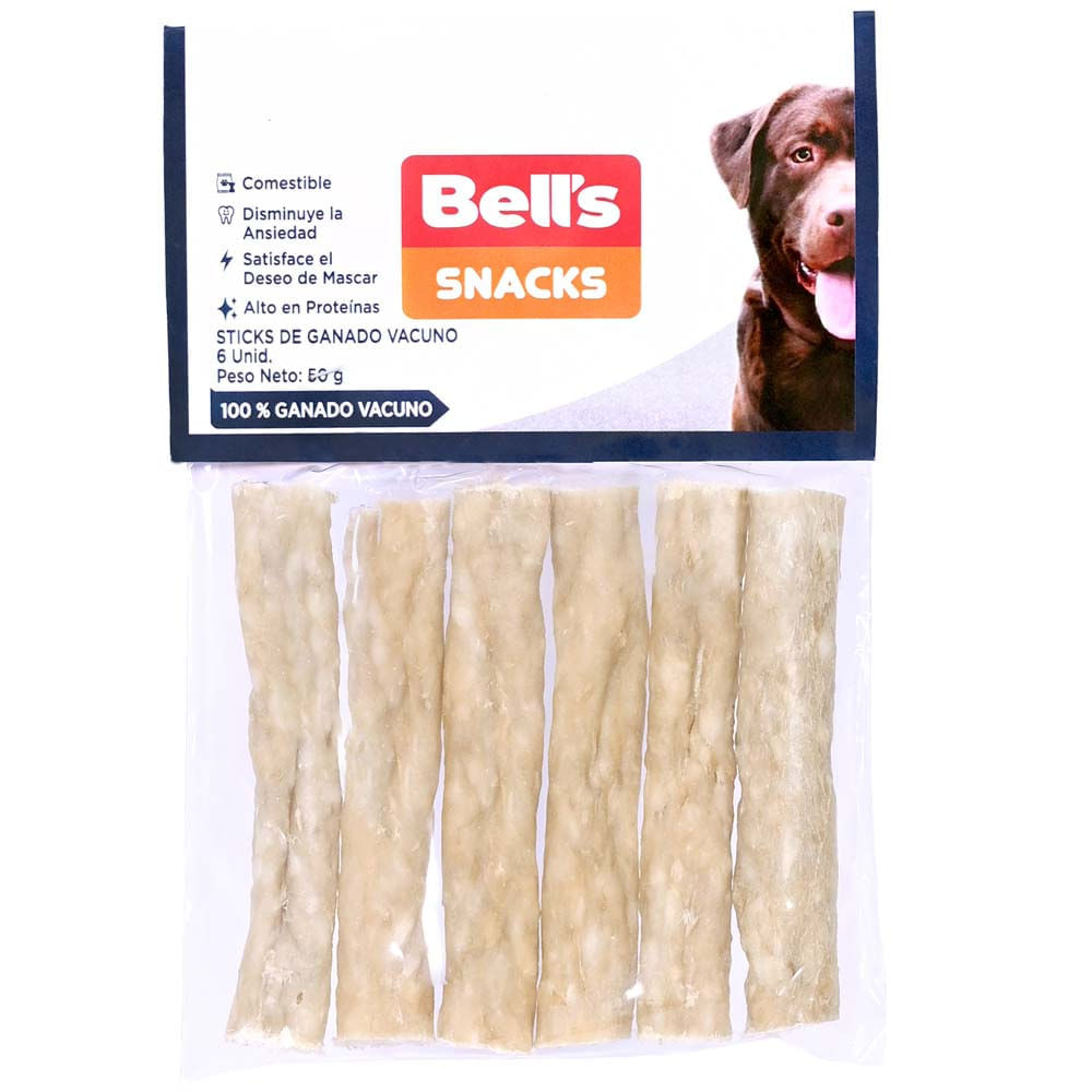 Comida para Perros BELL'S Cachorro Pequeño a Grande Stick Bolsa 6un