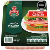 Jamón Pizzero BRAEDT Tamaño Familiar Empaque 480g