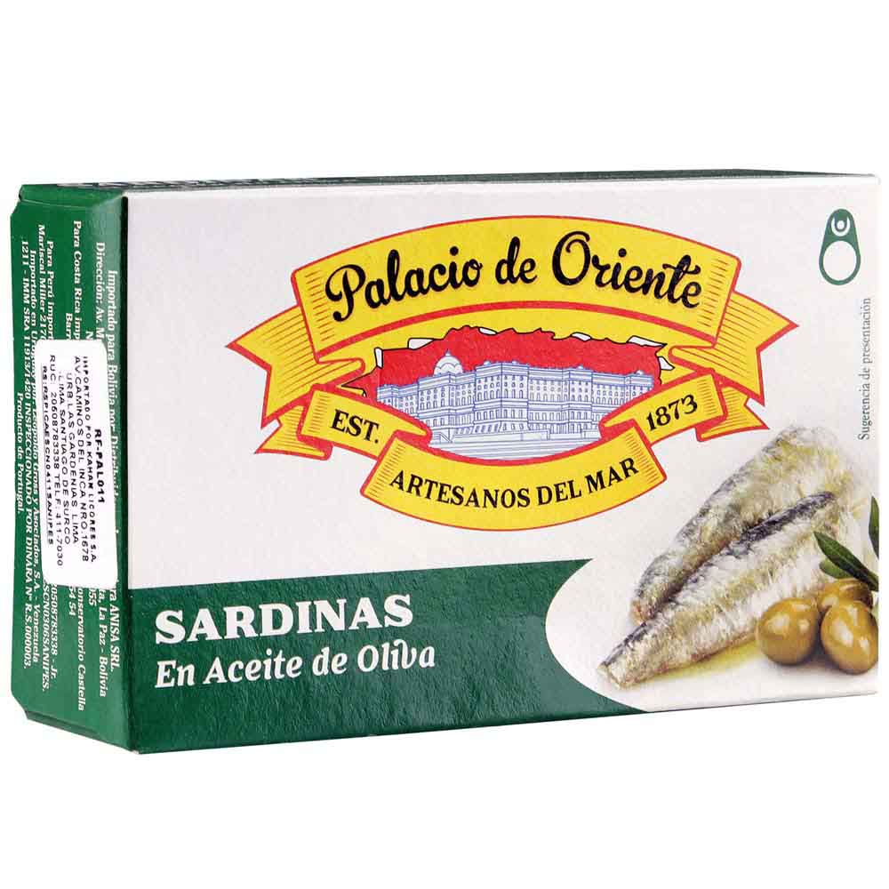 Sardina en Aceite de Oliva PALACIO Caja 120g