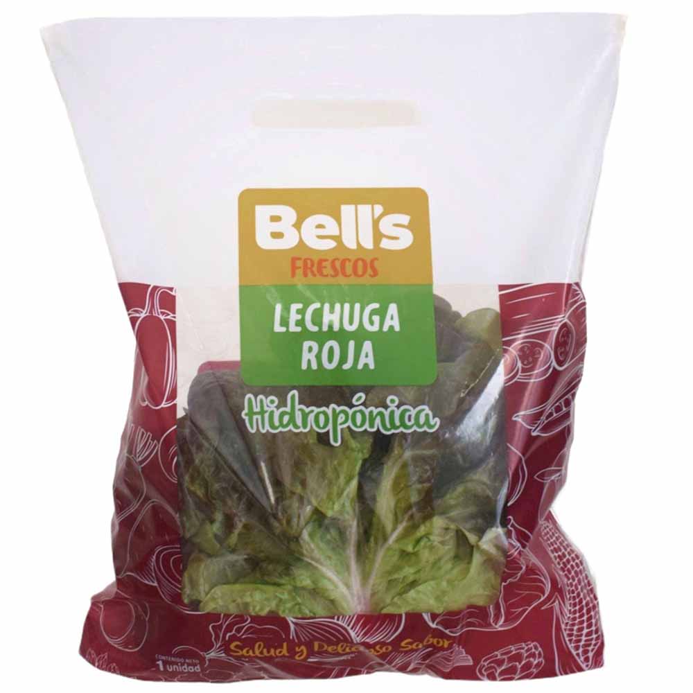 Lechuga Roja Hidropónica BELL'S Bolsa 200g