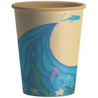 Vaso PAMOLSA 16Oz D1 Biofarm Natural Cartón Bagazo (Modelos Aleatorios)