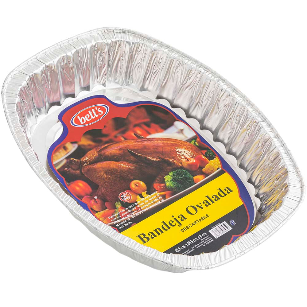 Bandeja Ovalada BELL'S Aluminio 1un