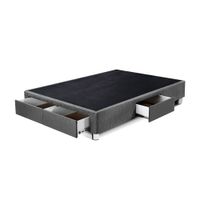 Box Tarima Cajones 2 Plazas Gris