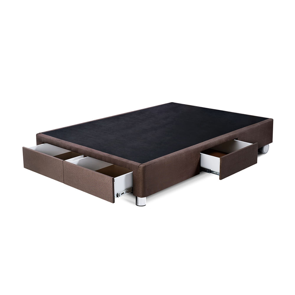 Box Tarima Cajones 2 Plazas Chocolate
