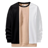Polera Hombre Yansus Bicolor Beige Negro