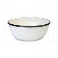 Tazón Acero Vitrificado Blanco N°26