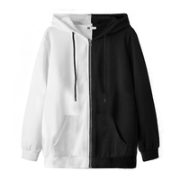 Polera Hombre Yansus Bicolor Blanco Negro