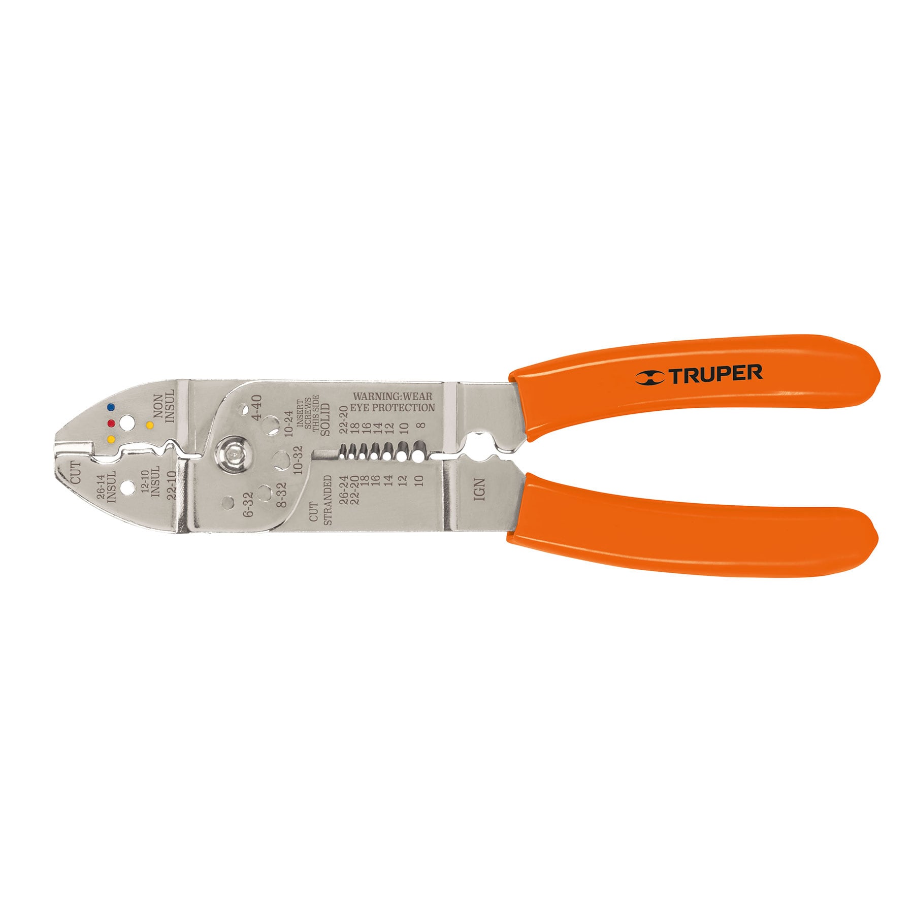 Alicate pela cables 26 a 10 AWG Truper