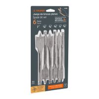 juego de 6 brocas paleta para madera Truper