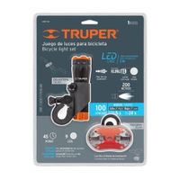 Linterna Juego De Luces Para Bicicleta Delantera Y Trasera Truper