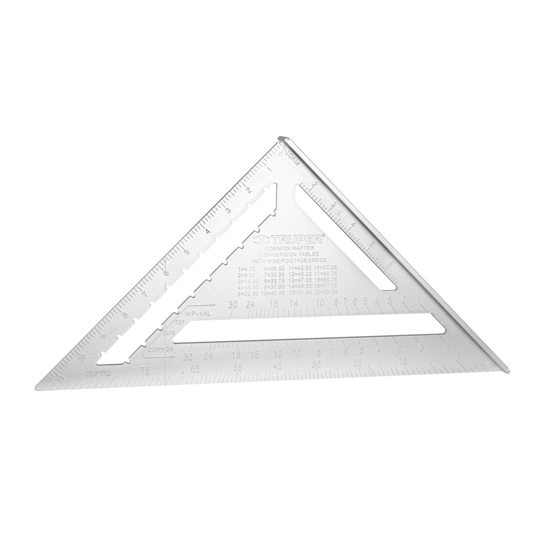 Escuadra 12"" de aluminio para muros de yeso, Truper