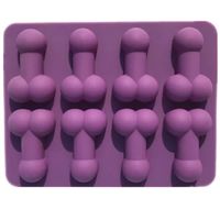 Molde morado silicona divertido para despedida de soltera