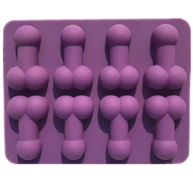 Molde morado silicona divertido para despedida de soltera