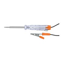 Probador de corriente circuitos 6 -12V, Caimán desarmador 14 cm,Truper