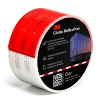 Cinta Reflectiva 3M Rojo/blanco 5cm x 5m
