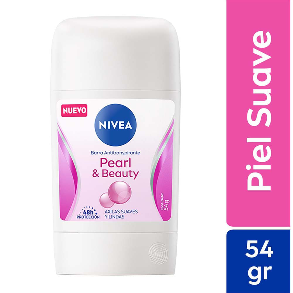 Desodorante en Barra NIVEA Pearl & Beauty Frasco 54g