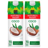 Pack Bebida de Coco NATURE'S HEART Caja 946ml Paquete 2un