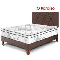 Dormitorio Europeo Pocket Advance 2 Plazas Cabecera Loft Chocolate