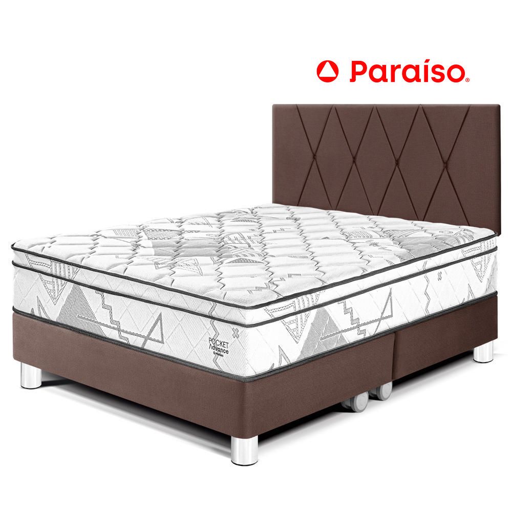 Dormitorio Pocket Advance Queen Cabecera Loft Chocolate