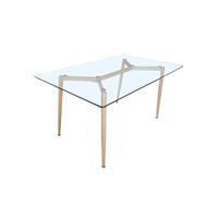 Mesa Comedor Nordico de Vidrio