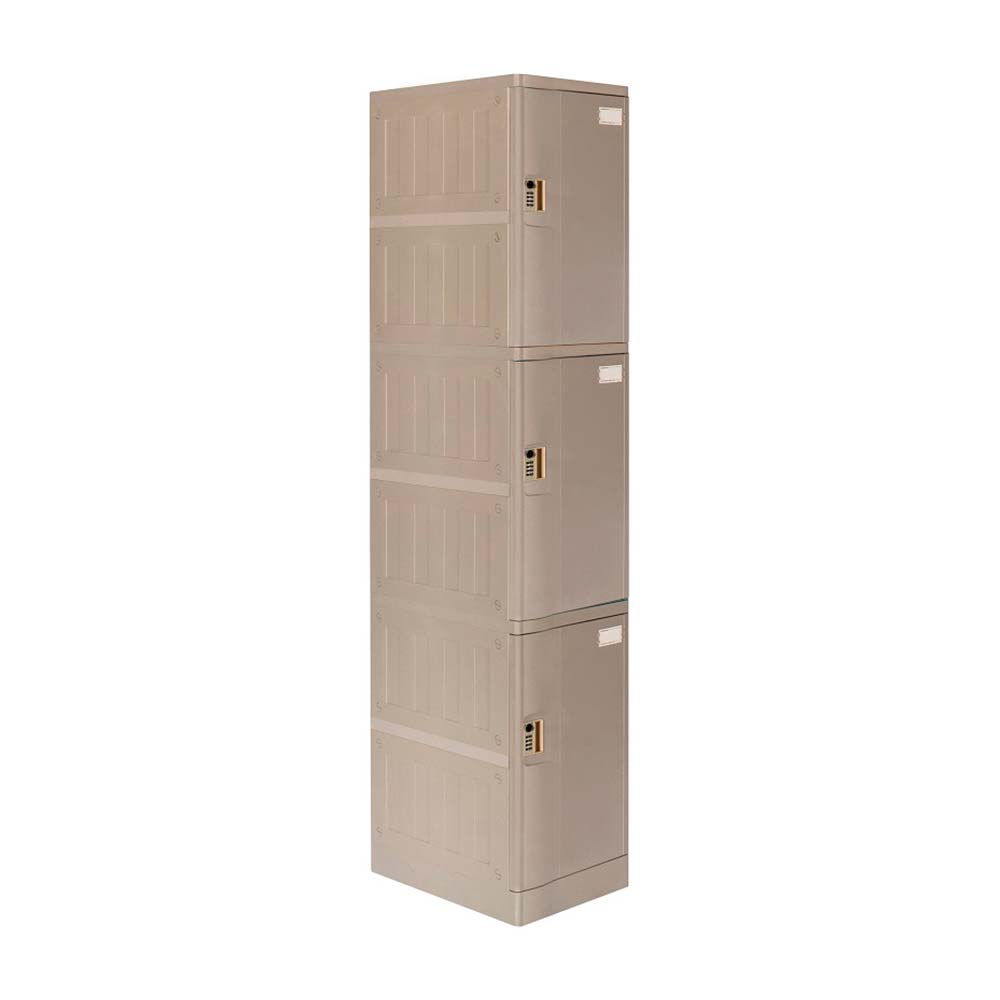 Locker Abs Lp103 Clave 4 dígitos Gris