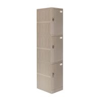 Locker Abs Lp103 Llave doble pin Gris