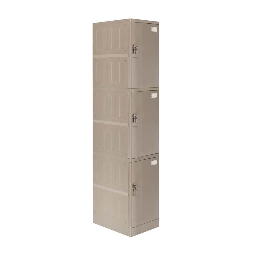 Locker Abs Lp103 Llave doble pin Gris
