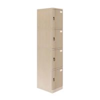 Locker Abs Lp104 Clave 4 dígitos Gris
