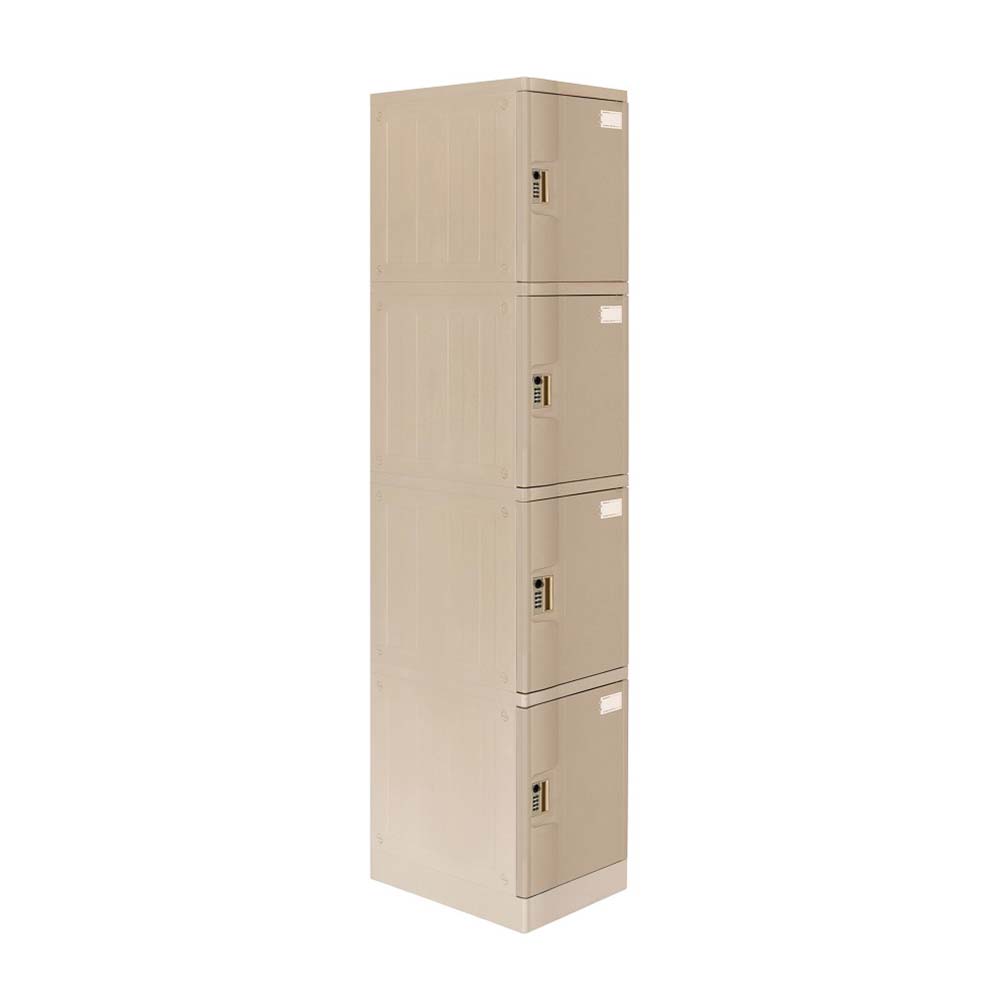 Locker Abs Lp104 Clave 4 dígitos Gris