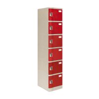 Locker Abs Lp106 Llave doble pin Rojo