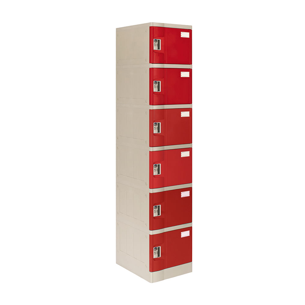 Locker Abs Lp106 Llave doble pin Rojo
