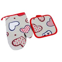 Set de manopla y apoya olla para cocina