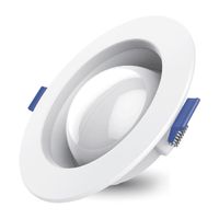 Spot led Saturno Blanco para caja Octogonal 6w luz cálida