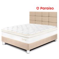 Dormitorio Royal Cloud 2 Plazas con Cabecera Blocks Champagne