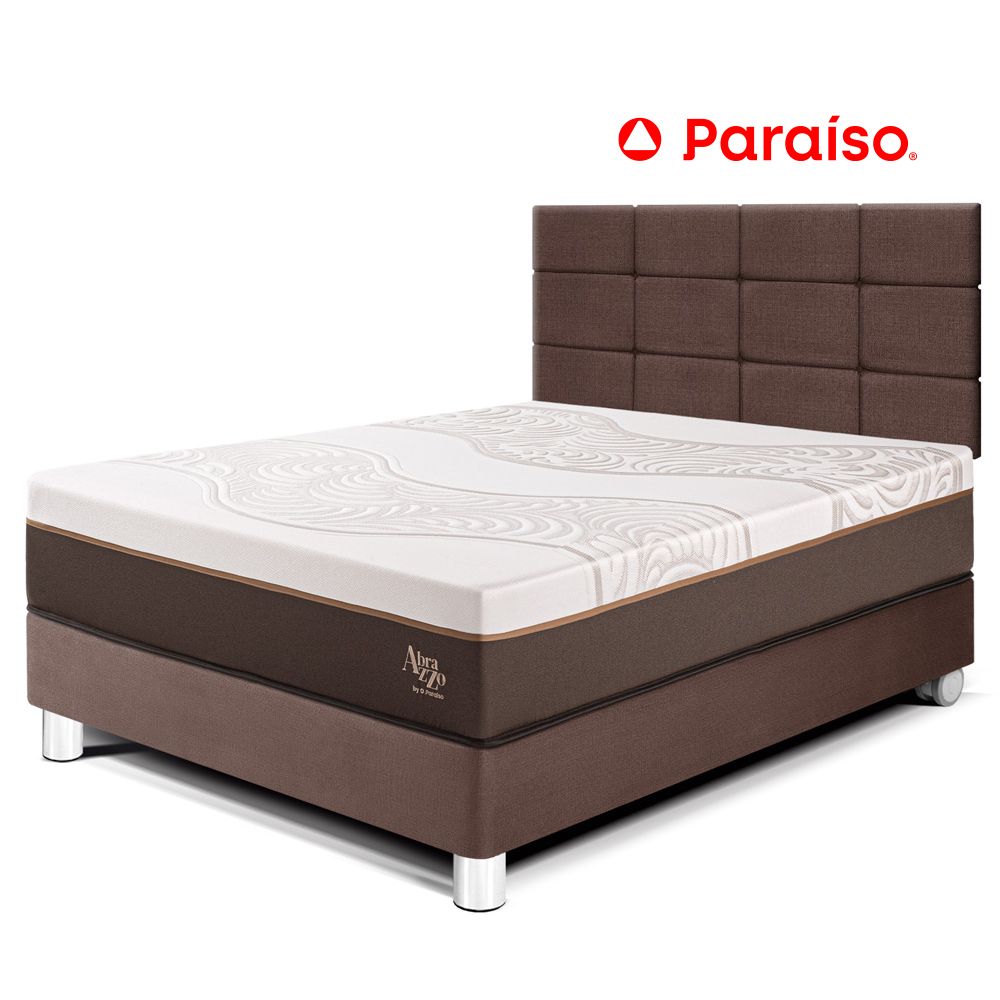 Dormitorio Royal Abrazzo 2 Plazas con Cabecera Blocks Chocolate
