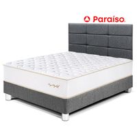Dormitorio Royal Elizabeth 1.5 Plazas con Cabecera Blocks Gris