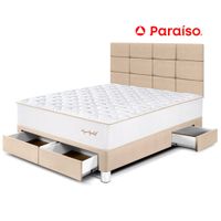 Dormitorio Royal Elizabet con Cajones 2 Plazas Cabecera Block Champagne