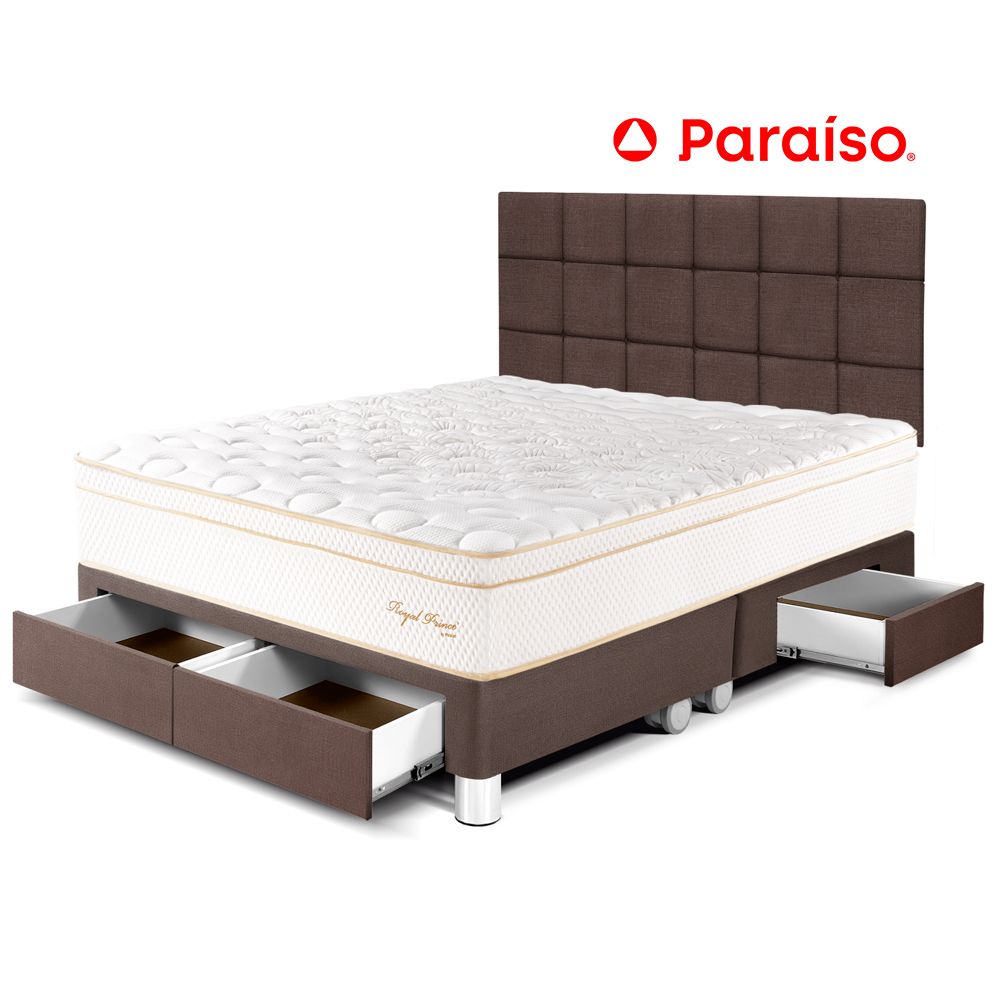 Dormitorio Royal Prince Cajones King Cabecera Blocks Chocolate