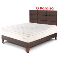 Dormitorio Europeo Royal Prince 1.5 Plazas Cabecera Blocks Chocolate