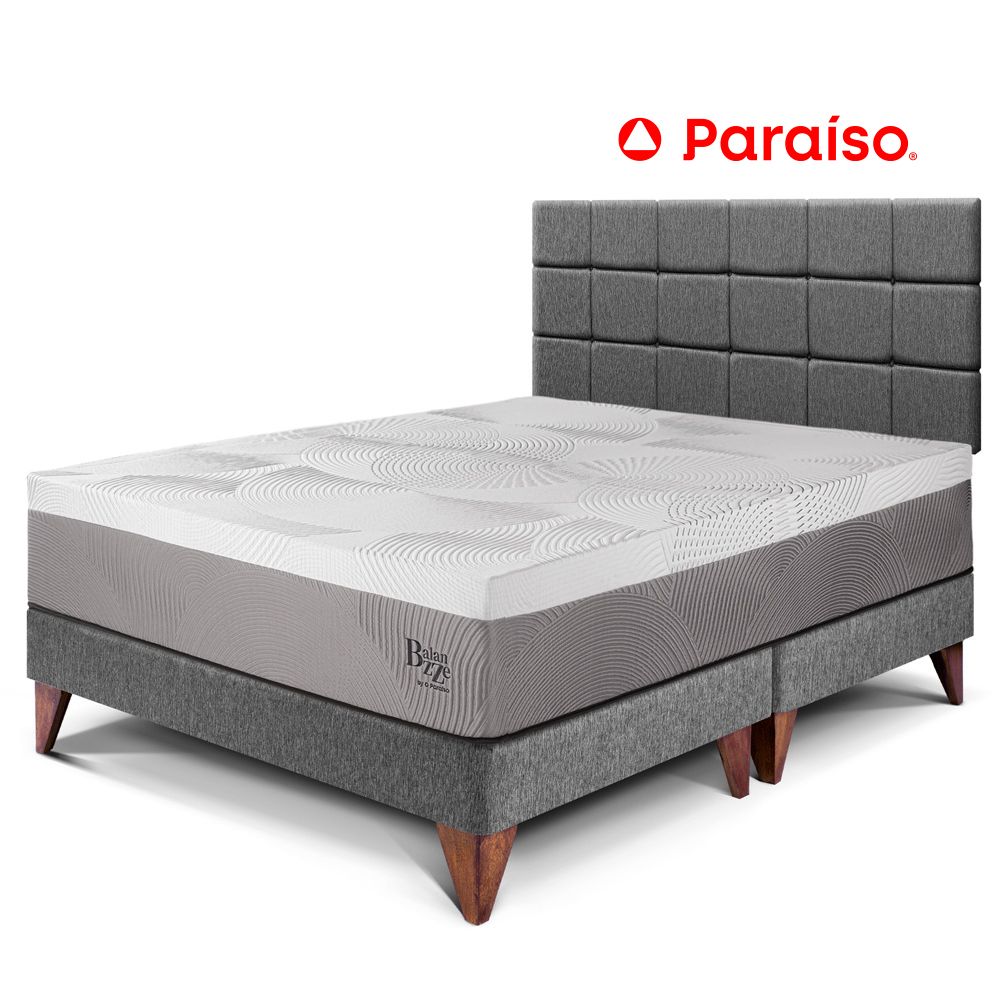 Dormitorio Europeo Royal Balanzze King 198 Cabecera Blo Gris