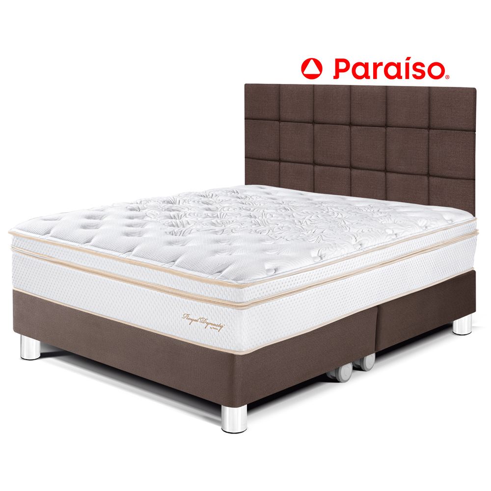 Dormitorio Royal Dynasty King con Cabecera Blocks Chocolate