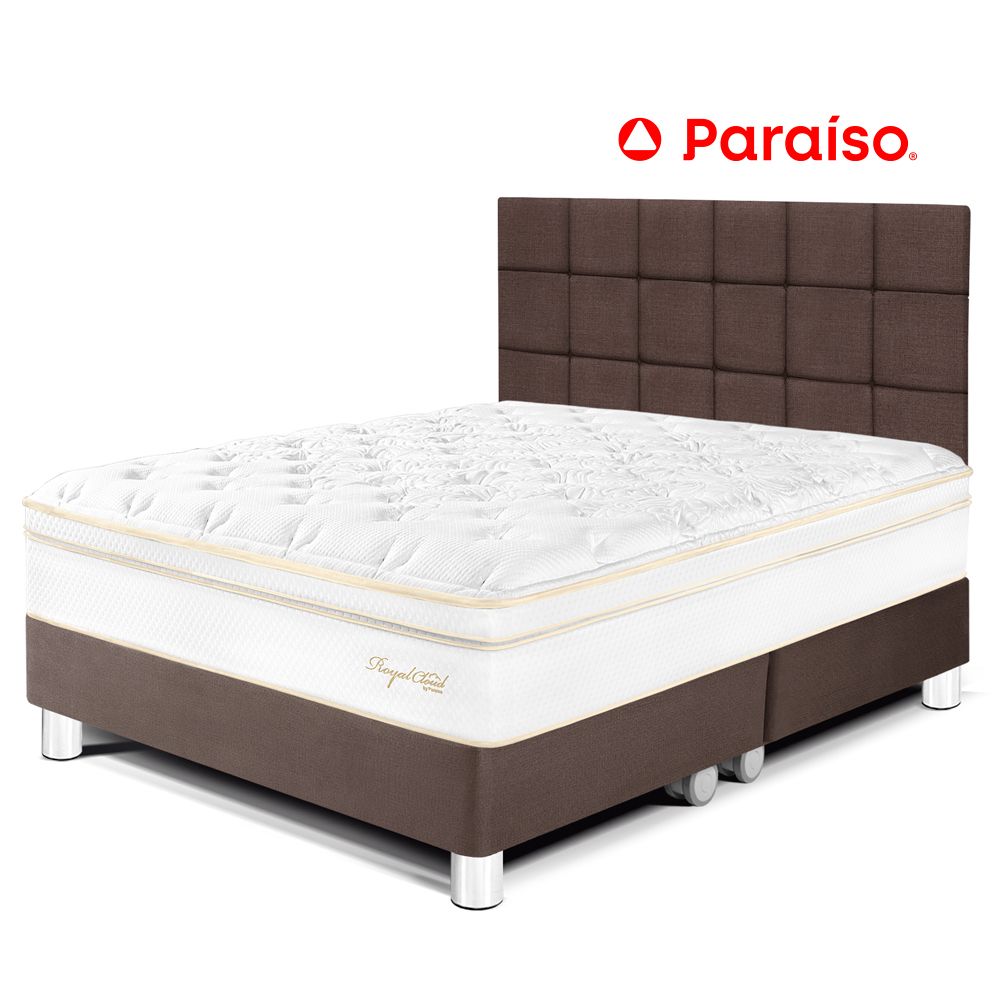 Dormitorio Royal Cloud King con Cabecera Blocks Chocolate