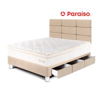 Dormitorio Royal Prince Cajones 1.5 Plazas Cabecera Blocks Champagne